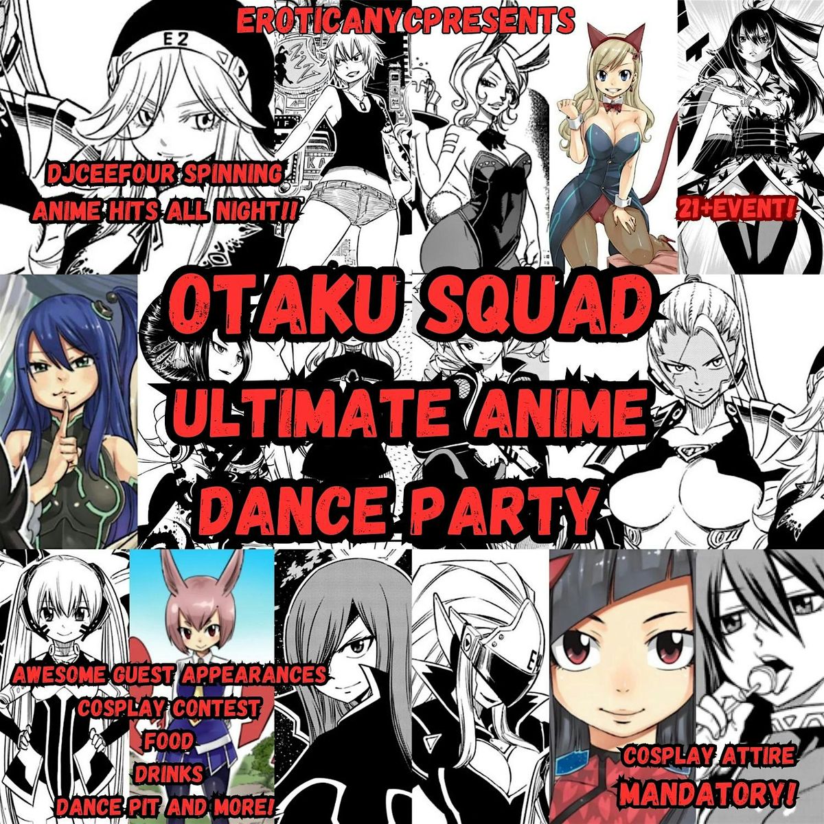 Otaku Squad Ultimate Anime Dance Party By EroticaNyc