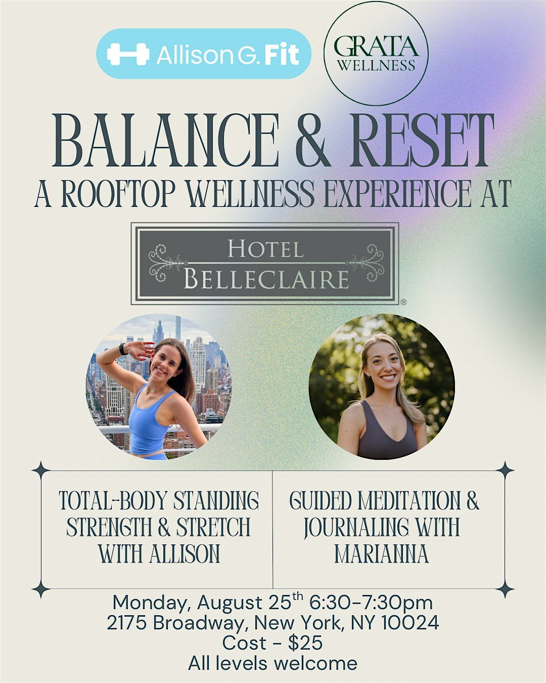 Balance & Reset: A Rooftop Wellness Experience at Hotel Belleclaire