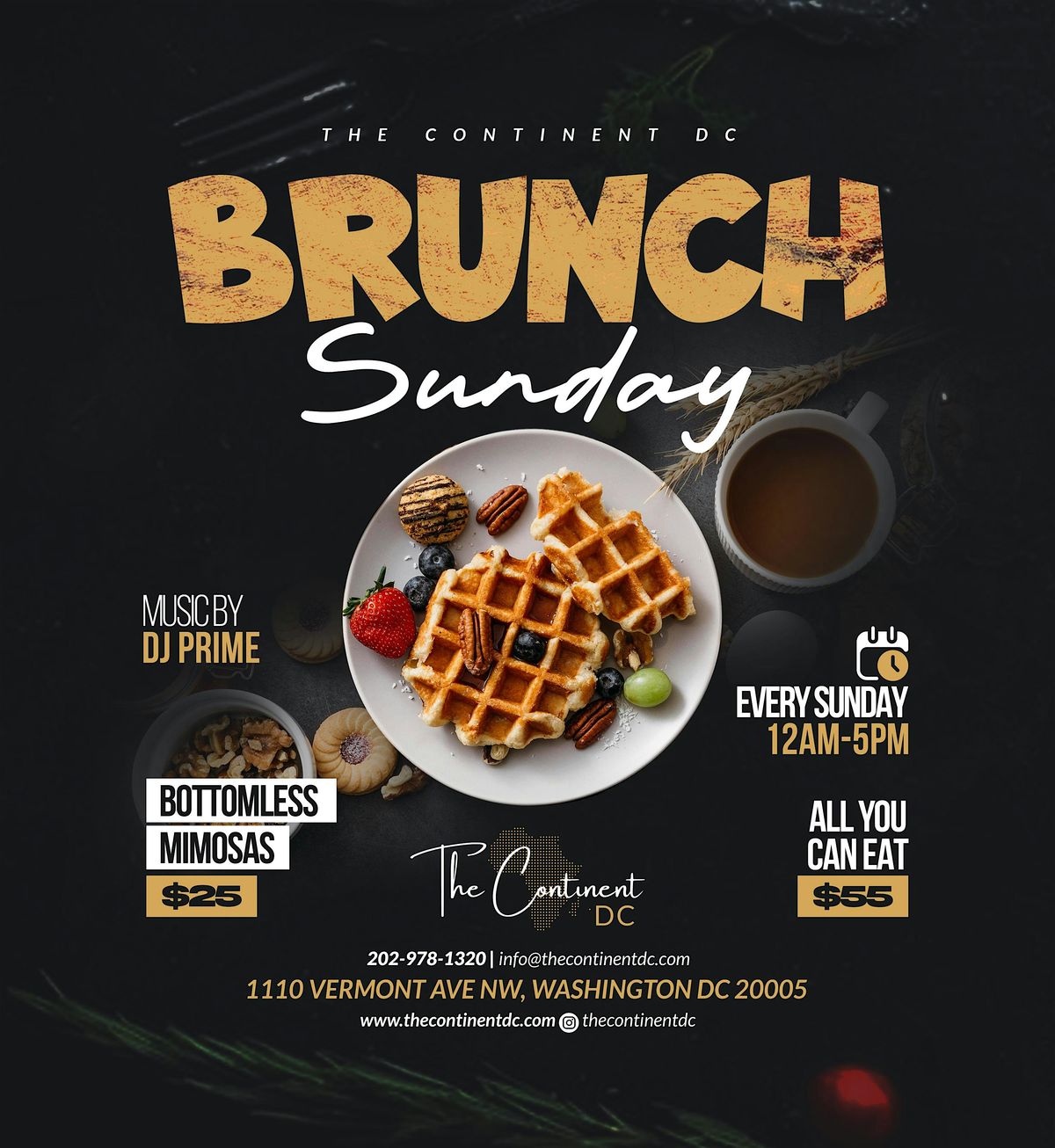 The Continent DC Brunch Sunday-Afrofusion Brunch Buffet(Brunch Re-Imagined)