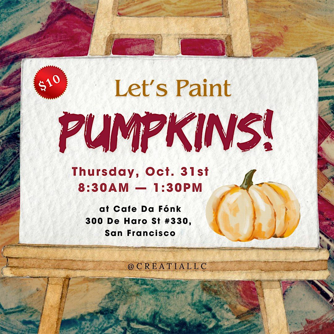 Make a painting of a pumpkin!