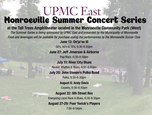 Monroeville Parks Summer Concert Series