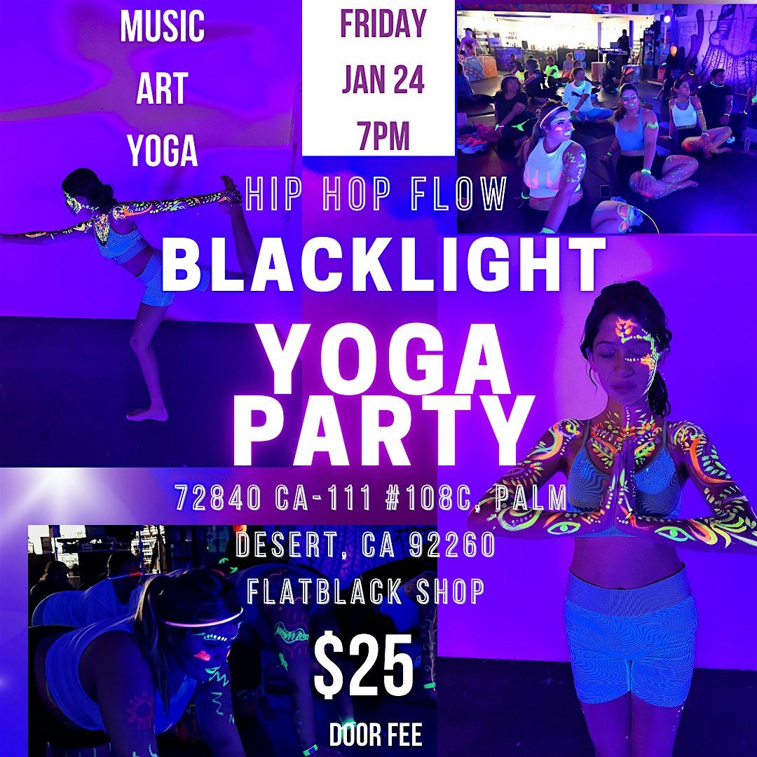 Blacklight Yoga 90s  hiphop Party