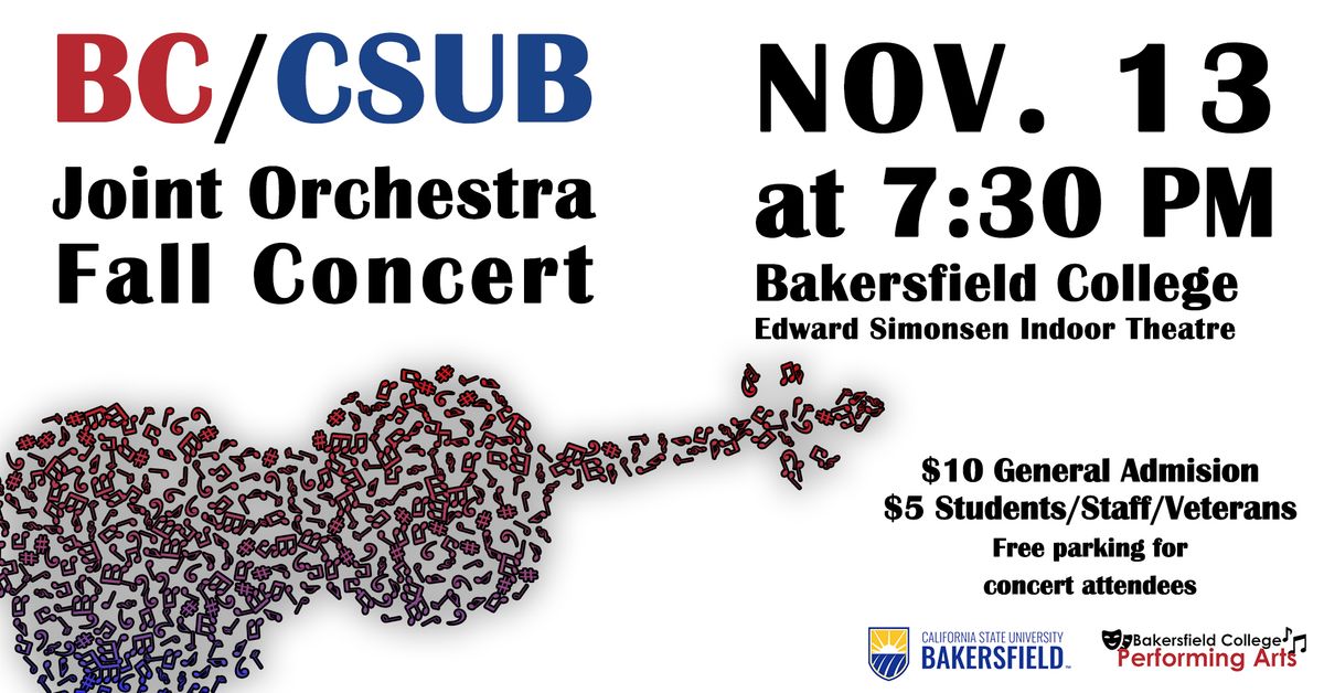 BC\/CSUB Orchestra Fall 2024 Concert