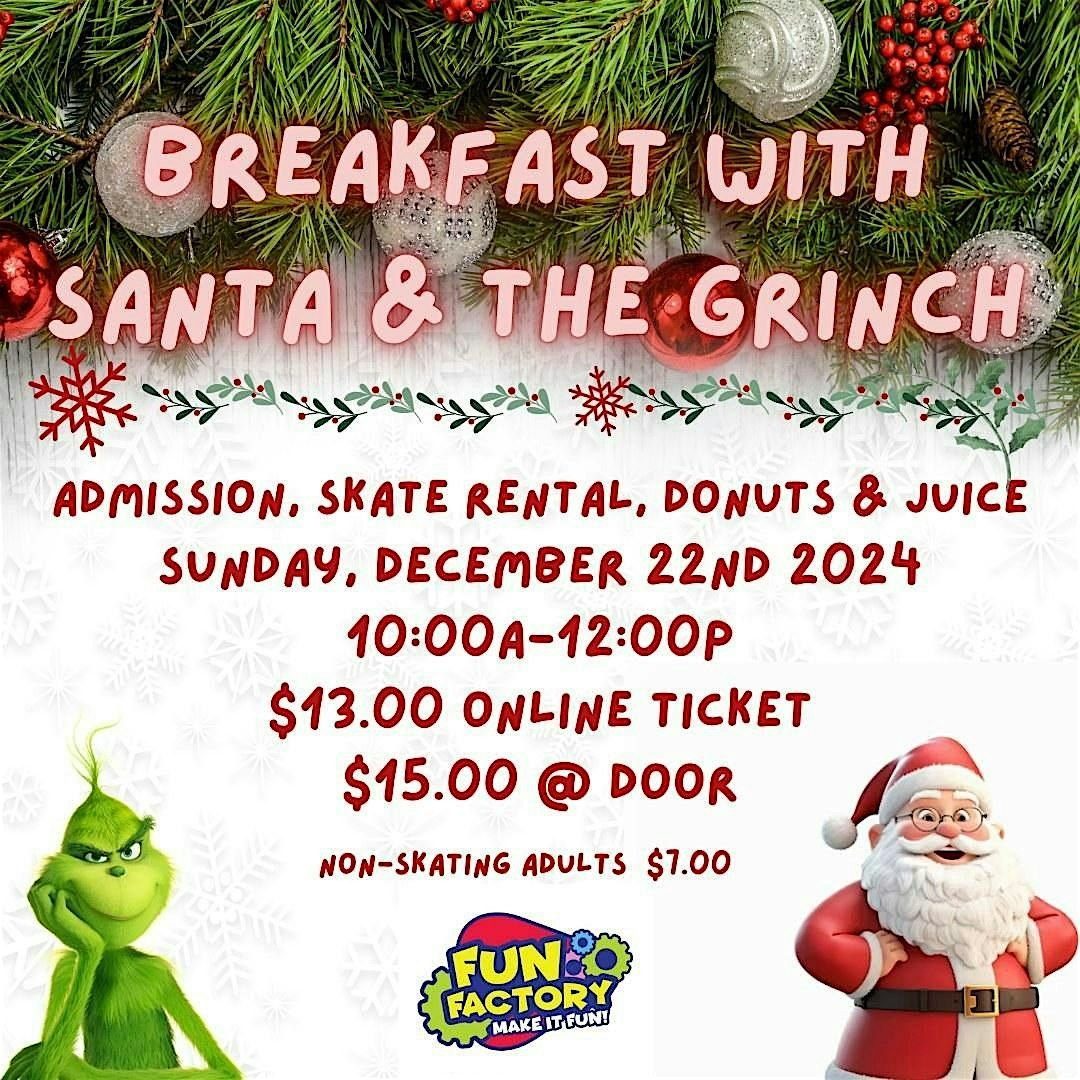 Donut with Santa and the Grinch