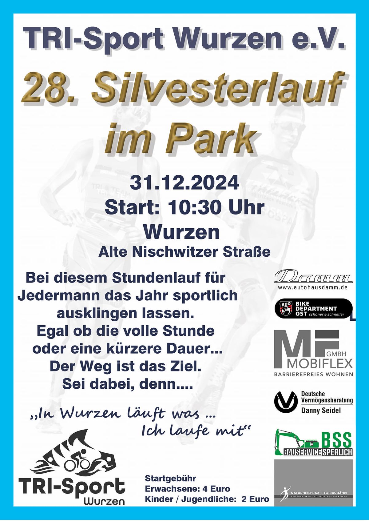 Silvesterlauf im Stadtpark Wurzen