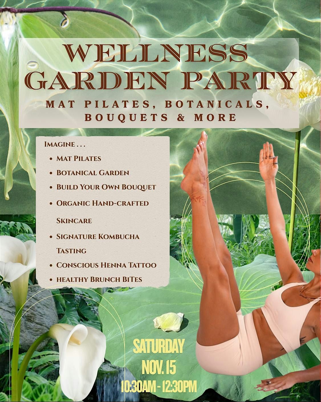 Wellness Garden Party + Pilates at Beech Bucha 11\/15