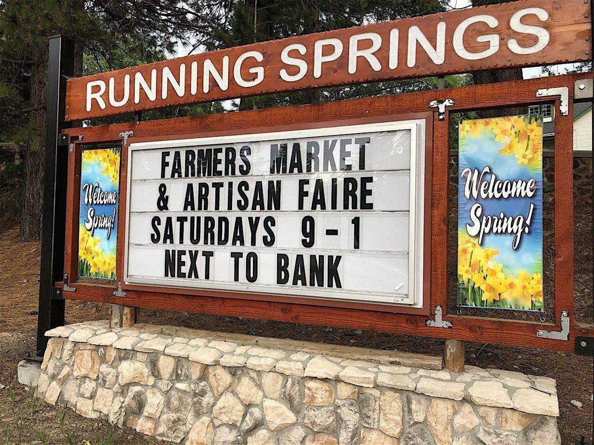 Running Springs Farmers Market & Artisan Faire 2025