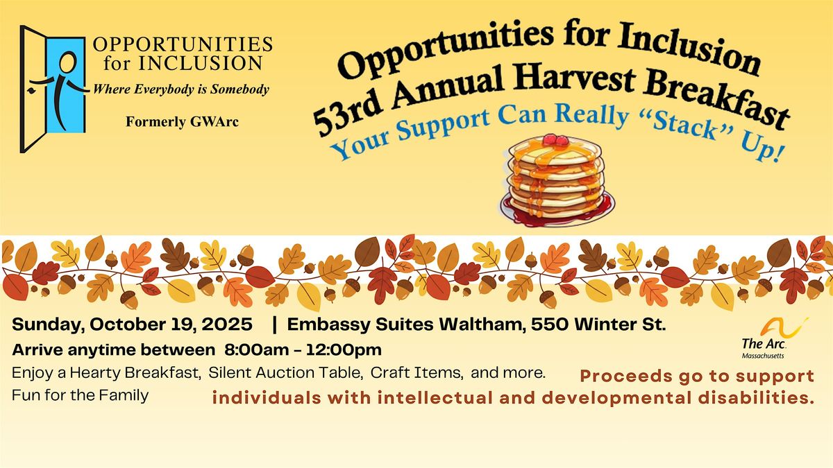 53rd Annual Harvest Breakfast