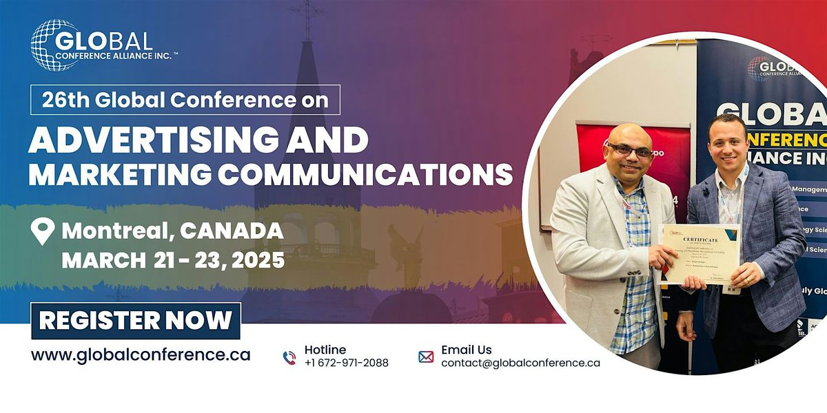 26th Global Conference on Advertising and Marketing Communications (GCAMC)