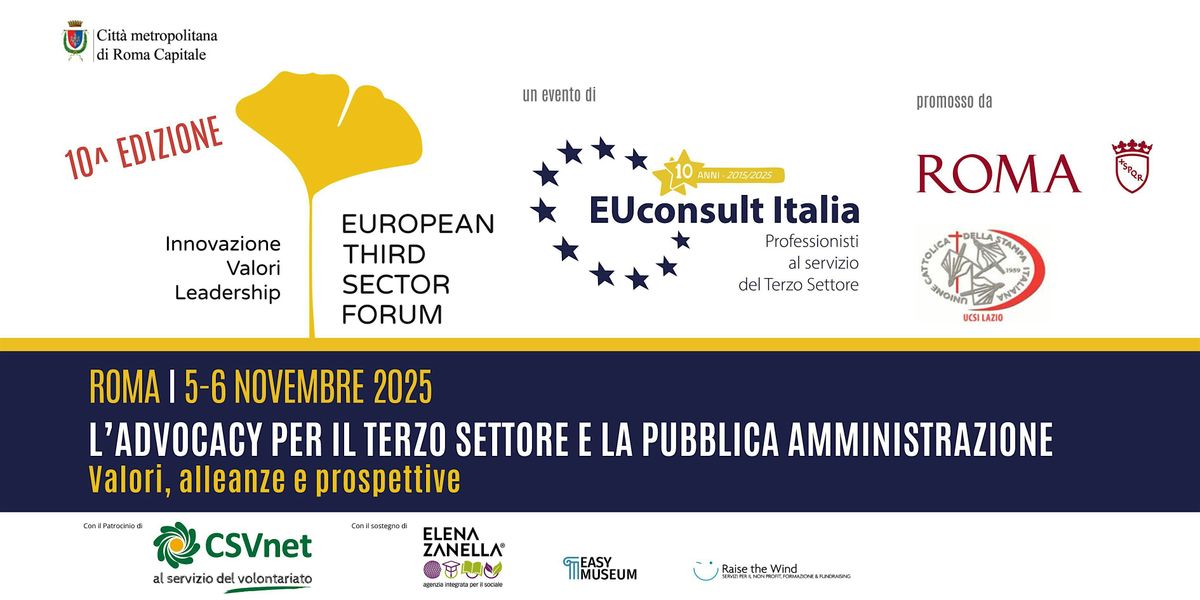 European Third Sector Forum, X edizione