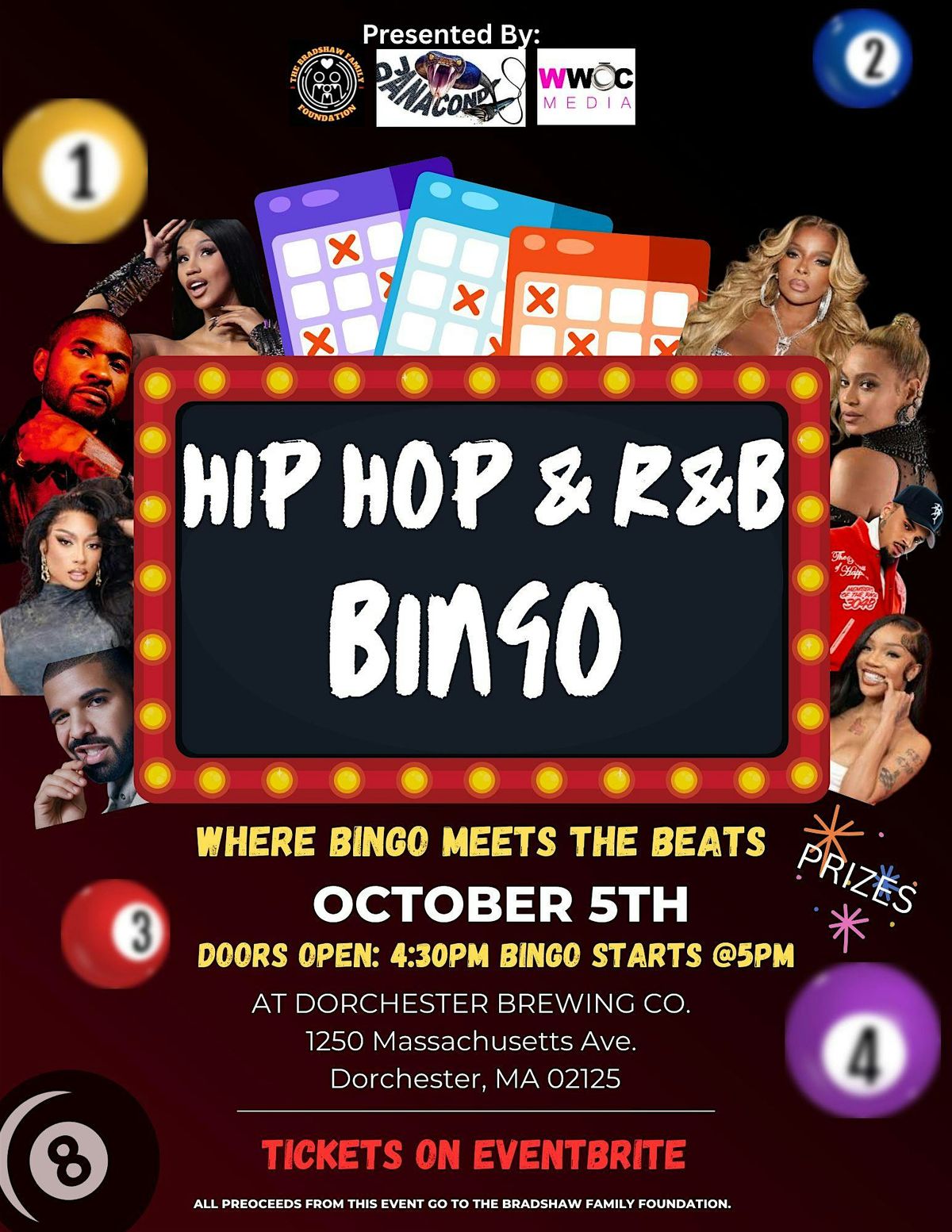 Hip Hop and R&B Bingo
