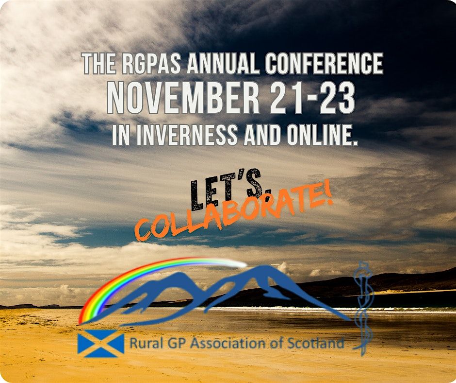 RGPAS Annual Conference #RGPAS25 Tickets on sale now.