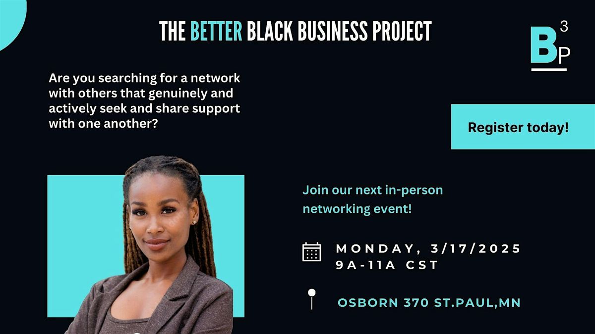 March 17th B3 in person networking (East Metro)