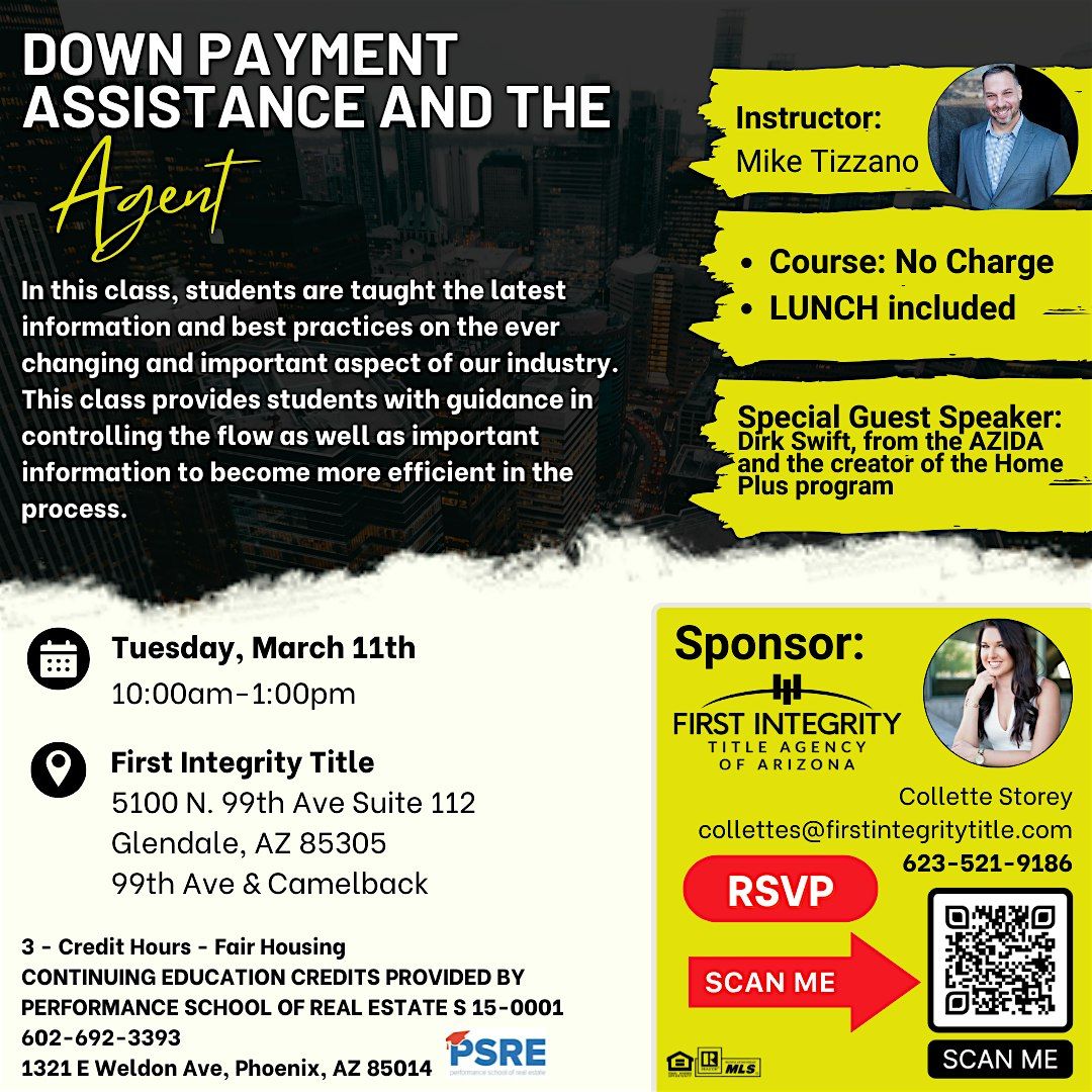 Down Payment Assistance and the Agent