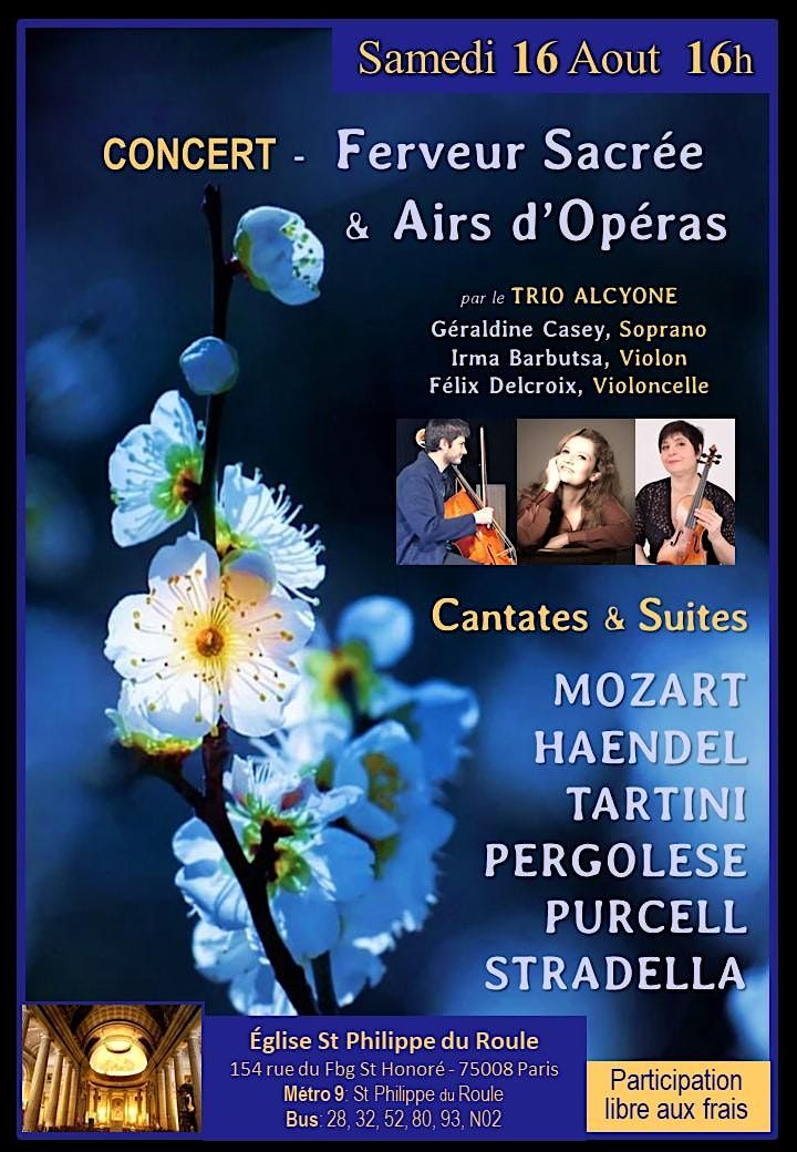 R\u00e9cital: Soprano, Violon & Violoncelle