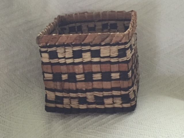 Cedar Weaving a small basket with Sulsameethl Deb George