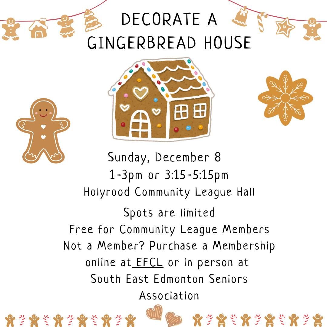 Join us for a Festive Gingerbread House Decorating Afternoon on December 8