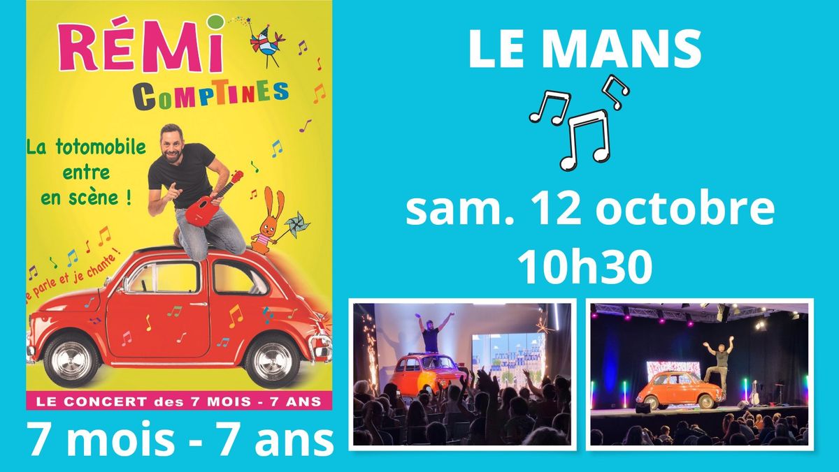 LE MANS : REMI La Totomobile entre en sc\u00e8ne - spectacle musical jeune public