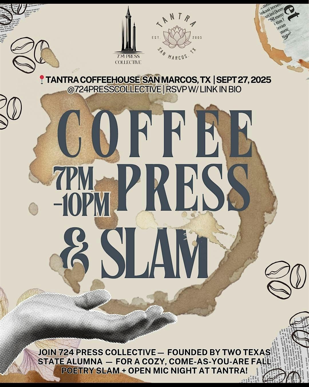 A Fall Open Mic: Coffee, Press & Slam