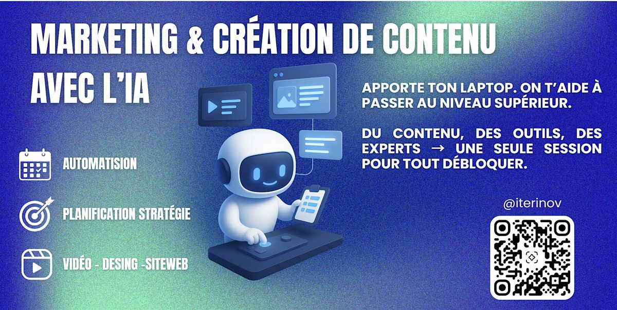 Marketing & cr\u00e9ation de contenu avec l\u2019IA