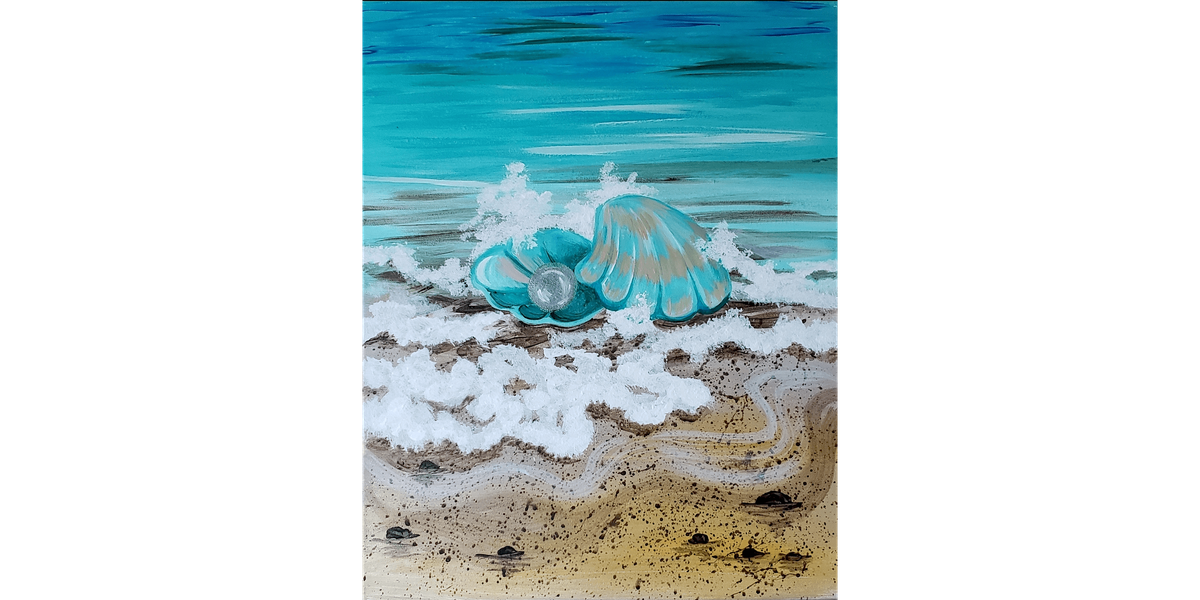 Beach Treasure: Pearl - Paint and Sip in Norfolk | Classpop!\u2122