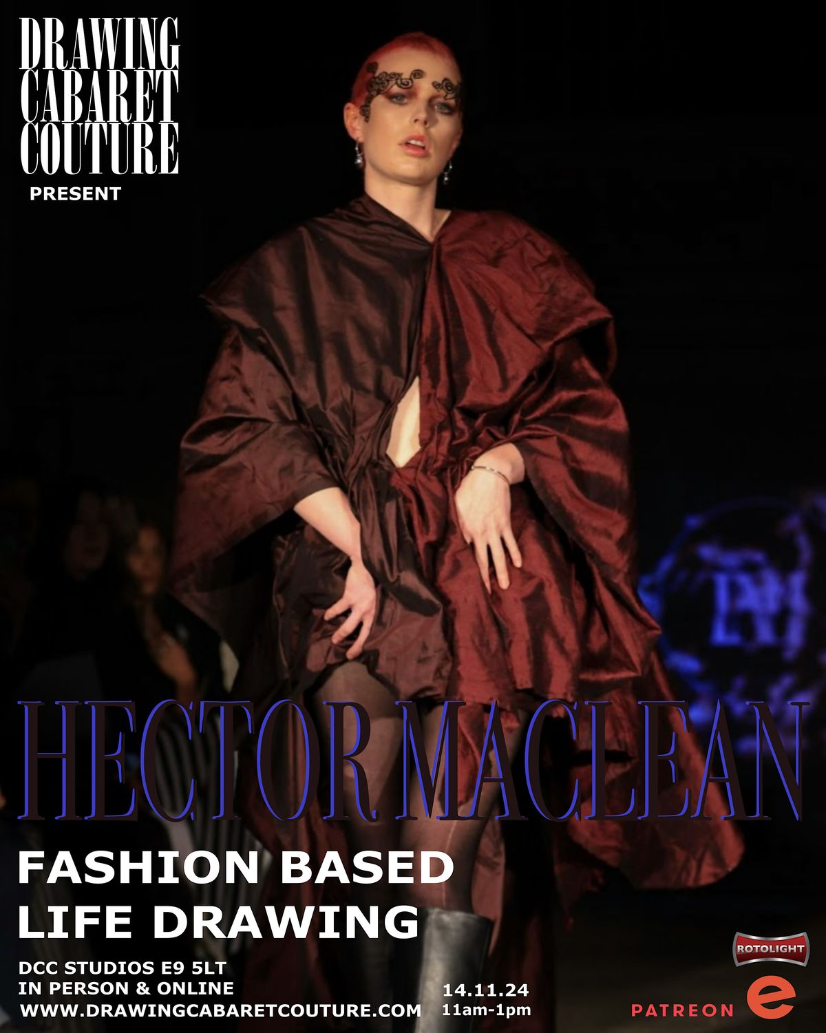 HECTOR MACLEAN - FASHION based LIFE DRAWING **IN PERSON**