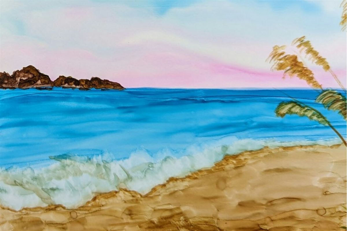 Create Cards with Alcohol Ink - Seascapes & Landscapes
