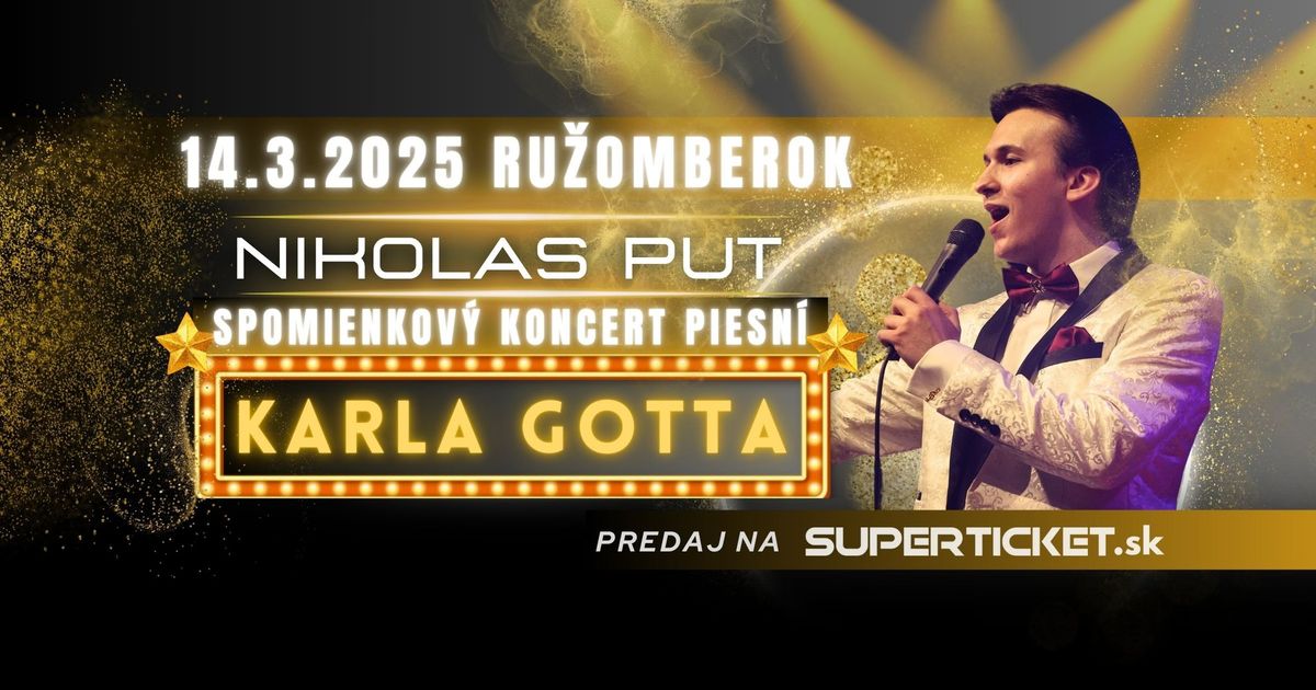 Spomienkov\u00fd koncert piesn\u00ed Karla Gotta - RU\u017dOMBEROK