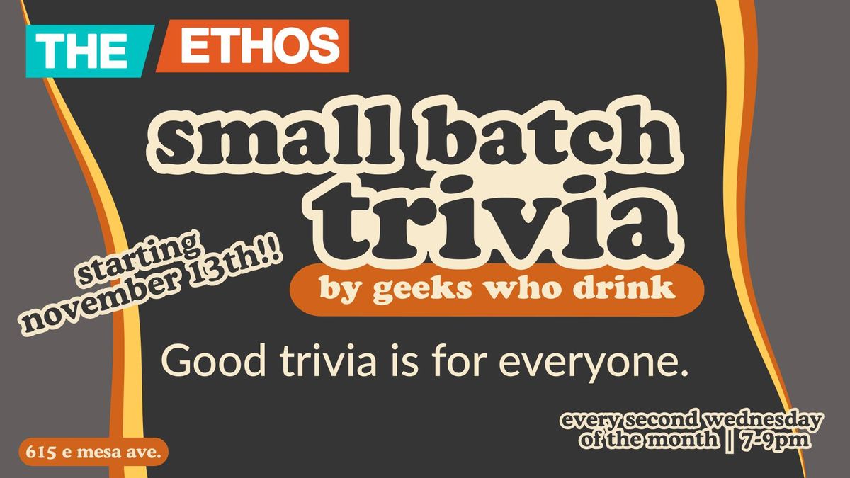 Geeks Who Drink at The Ethos