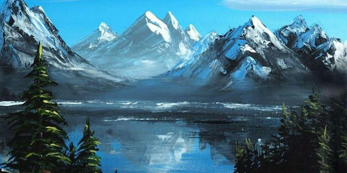 The Peaceful Lakeside Mountain Views - Paint and Sip by Classpop!\u2122