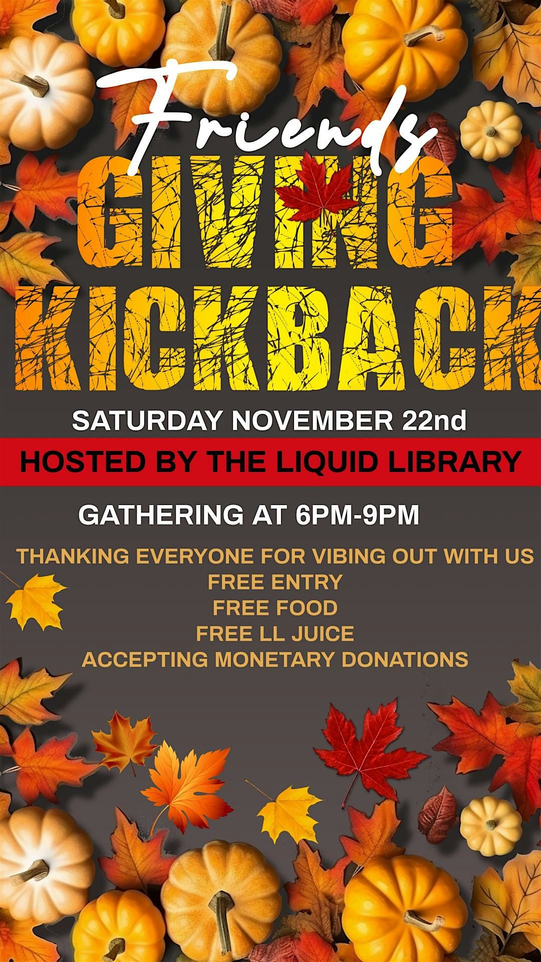 Friendsgiving Kickback