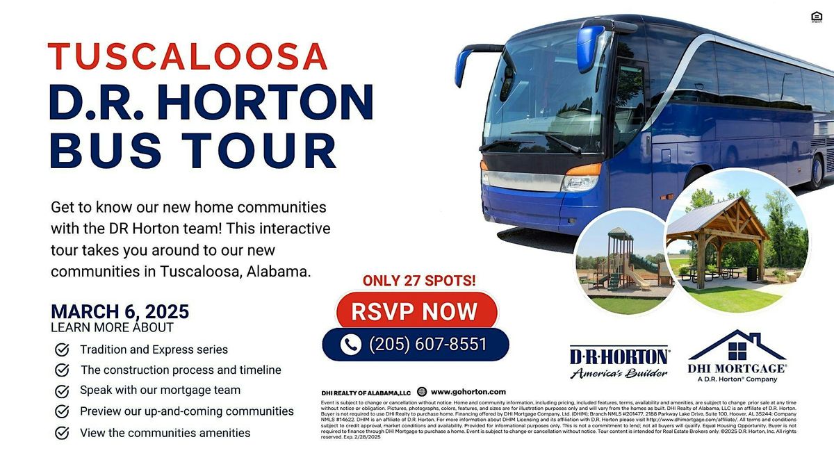 D.R. Horton Bus Tour - Tuscaloosa, Alabama