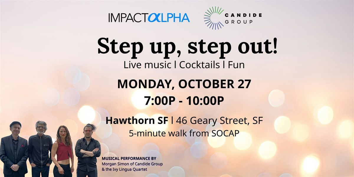 Step up, step out!