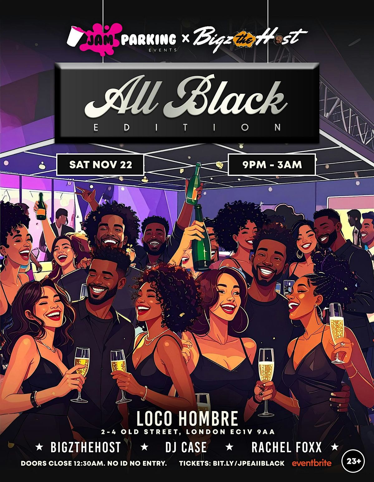 Jamparkingevent X Bigzthehost All black Edition