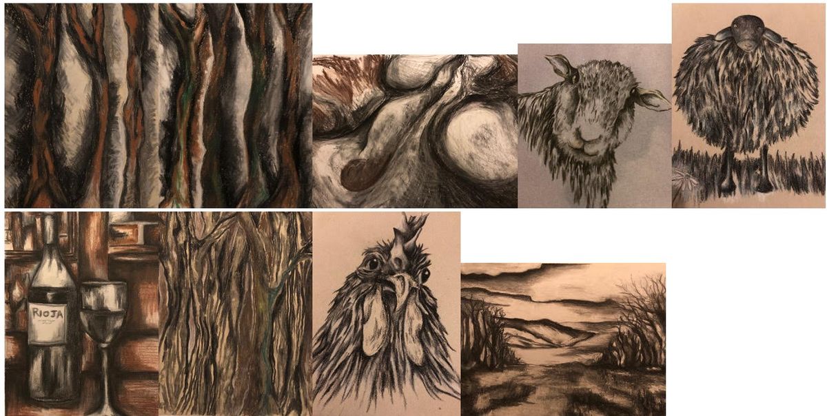 Learn new or improve on your Charcoal drawing skills with Amina Sly-Khan on Thursday 24th April, 25