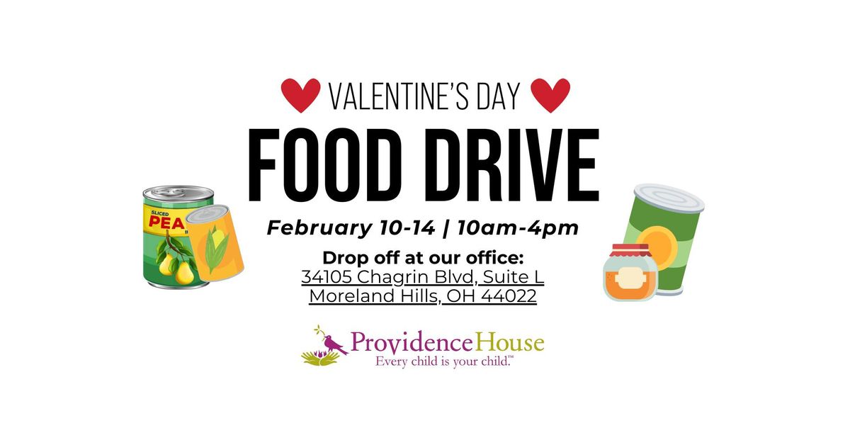 Valentine's Day Food Drive for Providence House