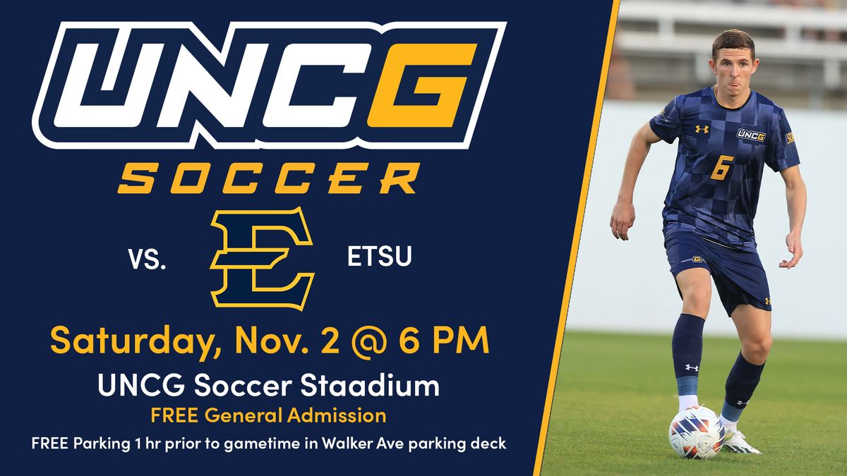 UNCG Spartans Men's Soccer Vs ETSU Buccaneers