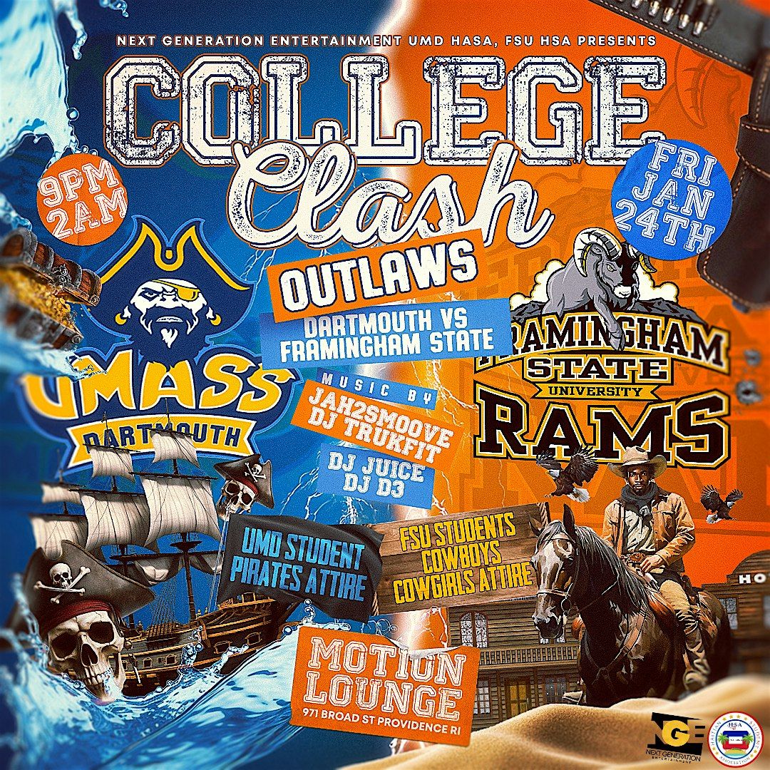 COLLEGE CLASH : DARTMOUTH VS FRAMINGHAM - OUTLAWS