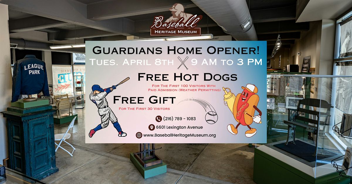 Cleveland Guardians Home Opener at the Baseball Heritage Museum!