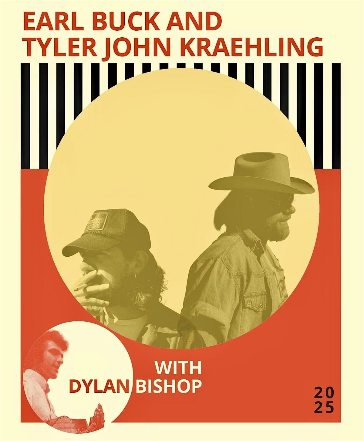 EARL BUCK & TYLER JOHN KRAEHLING Thurs March 20 Music 6:30 pm Cover