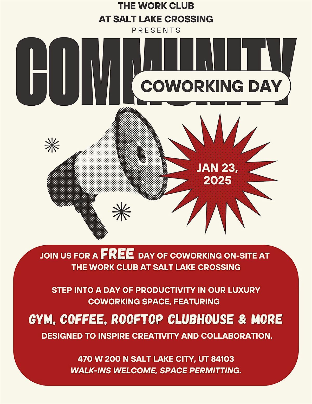 The Work Club @ SLX : Community Coworking Day