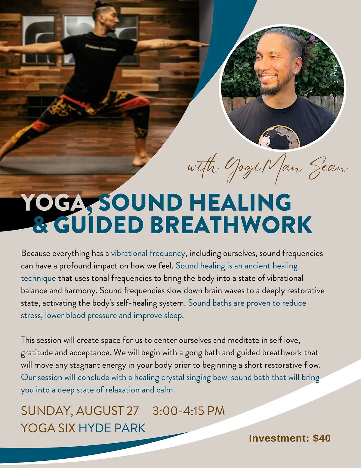 Yoga, Sound Healing, & Guided Breathwork Workshop