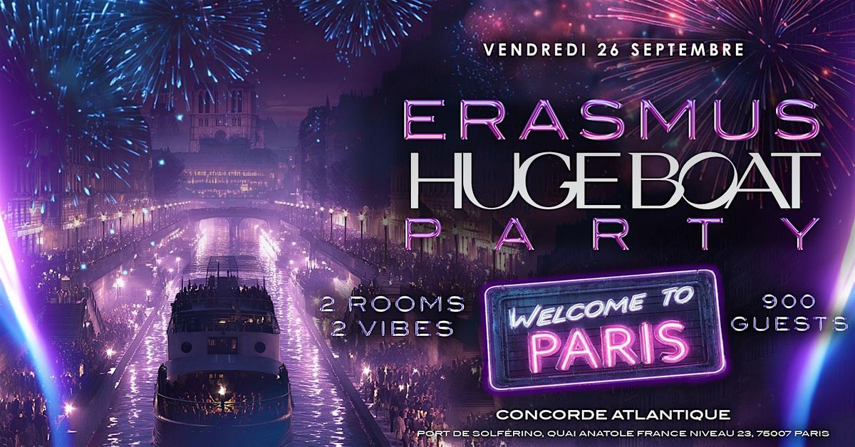 Erasmus Huge Boat Party 2025 - Vendredi 26 septembre