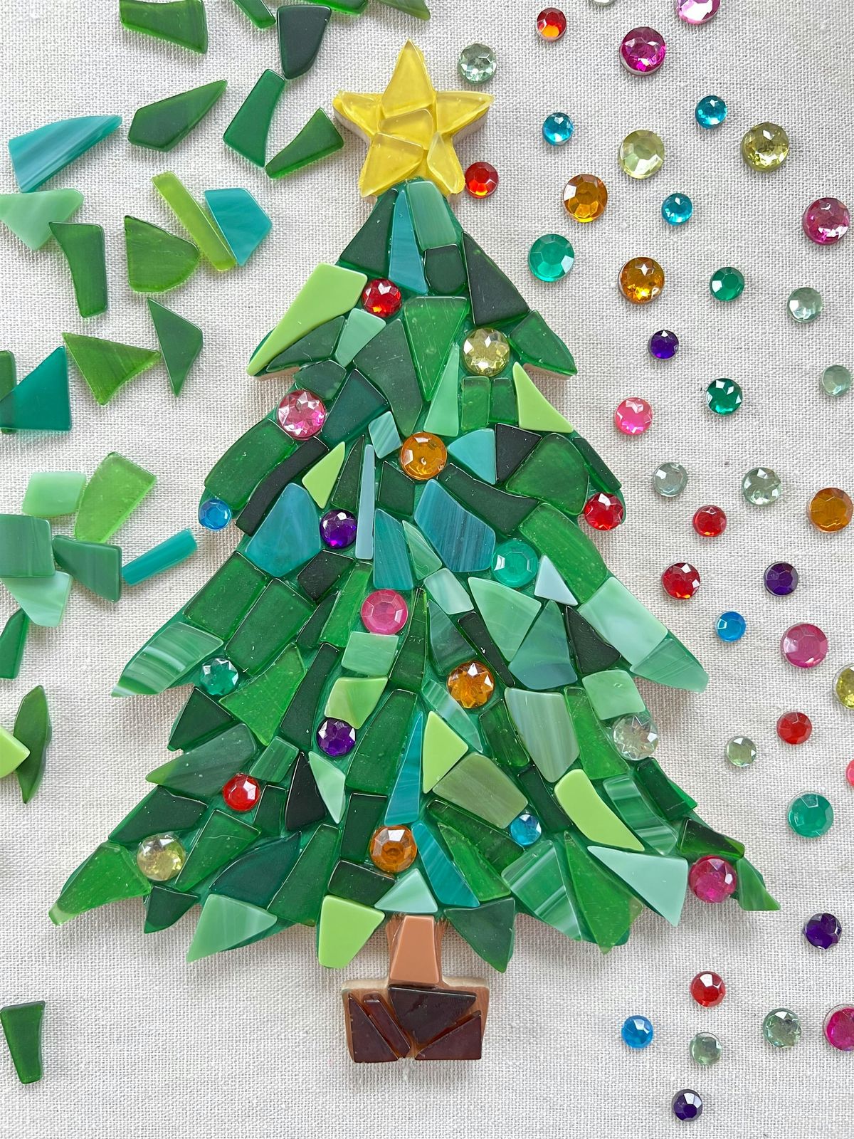 Tree glass mosaic class at The Vineyard at Hershey