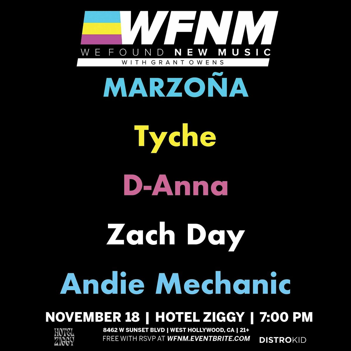 MARZO\u00d1A,  Tyche,  D-Anna,  Zach Day,  Andie Mechanic