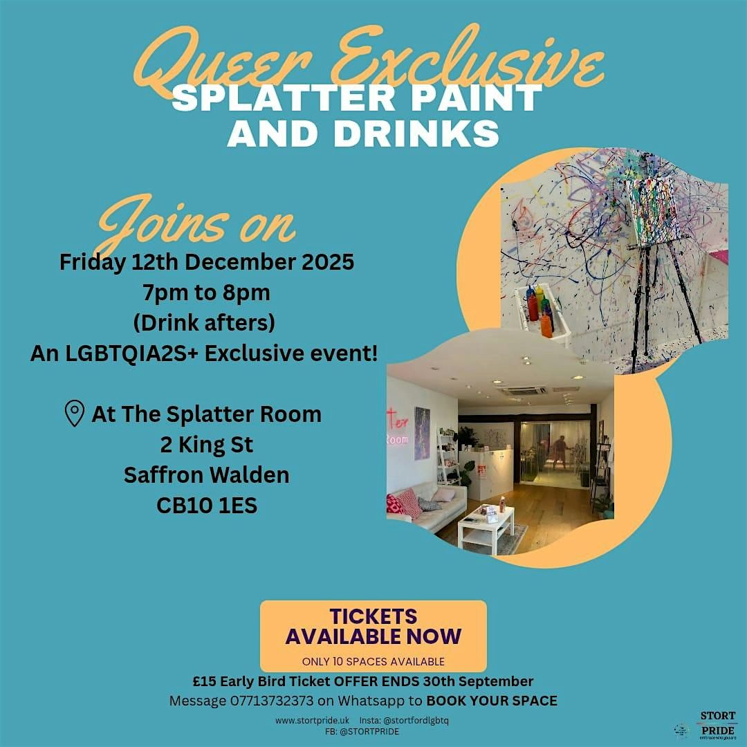 Queer Exclusive Splatter Paint Event