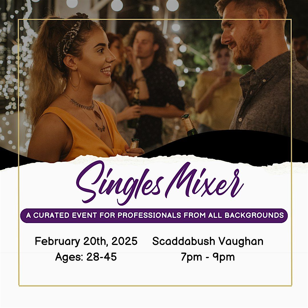 Singles Mixer for Professionals