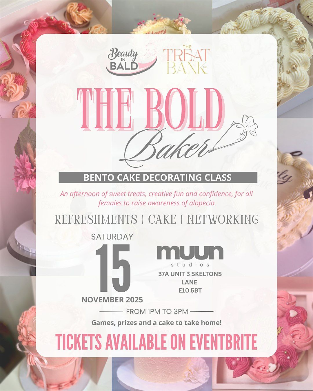 The Bold Baker: Cake Decorating Class