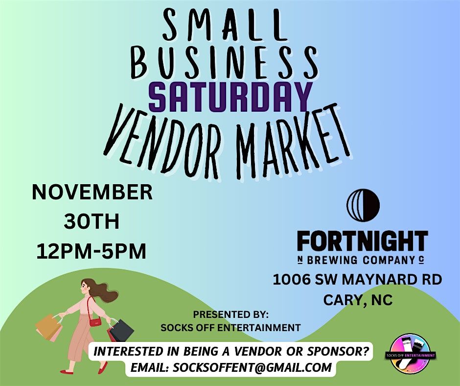 Small Business  Saturday Market in Cary