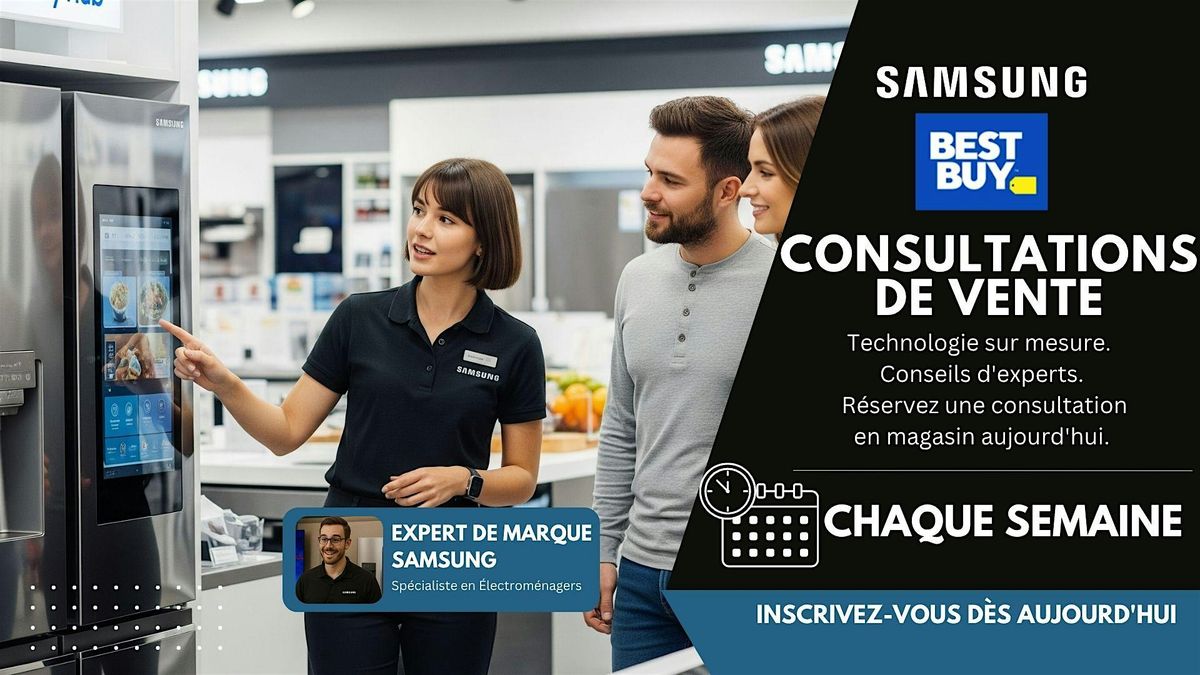 Consultations d'\u00e9lectrom\u00e9nagers Samsung - Pointe-Claire